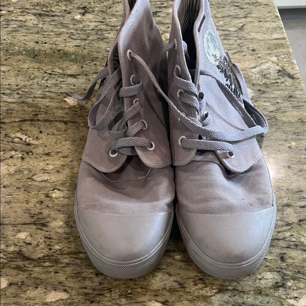 BANGS Shoes Hi Top Carolina Trees BLUE/GRAY Sneakers Unisex US M9 W10.5 - Picture 2 of 8